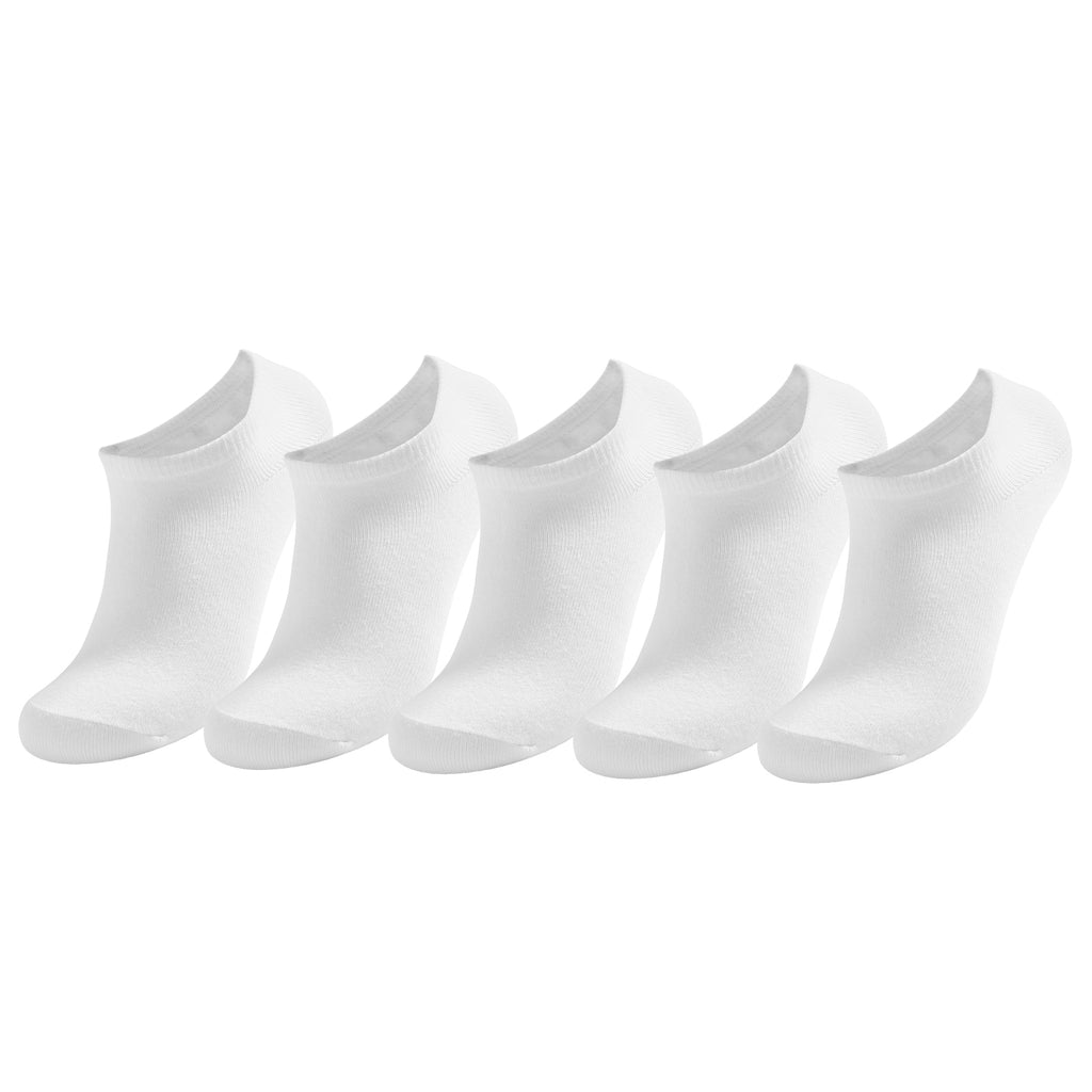5-Pack Cotton-Rich Low-Cut Socks (Antibacterial, Anti-Mildew & Odor Control)