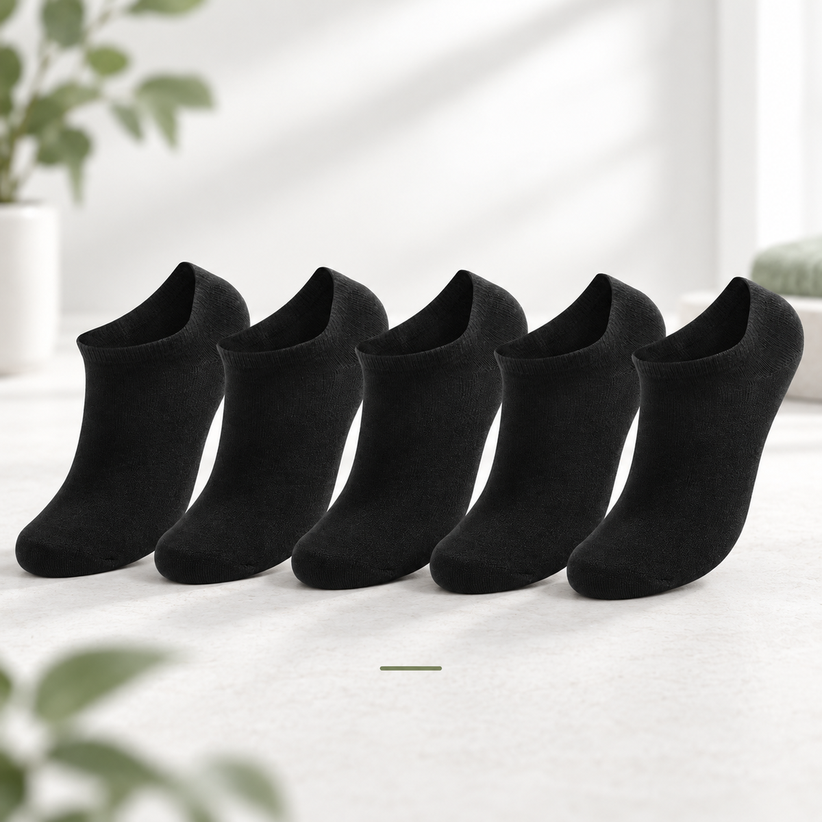 5-Pack Cotton-Rich Low-Cut Socks (Antibacterial, Anti-Mildew & Odor Control)